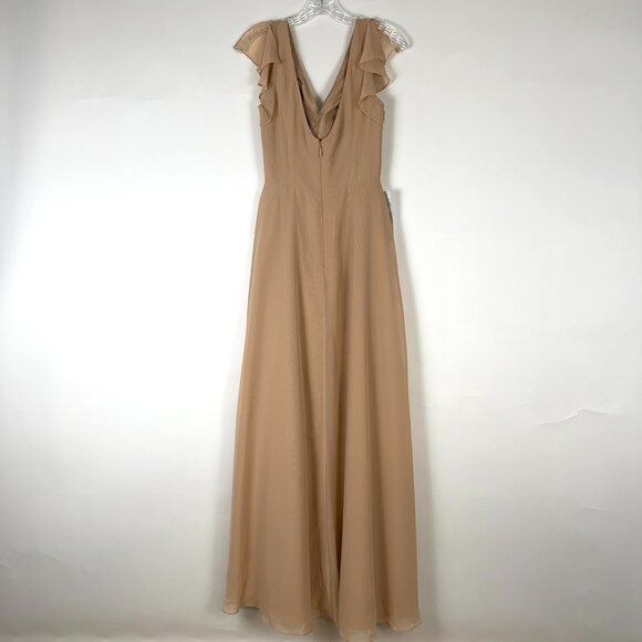 NWT-AZAZIE Omari Bridesmaid Dress, SAND (102#) Color, Size 4A (US) - Picture 11 of 12